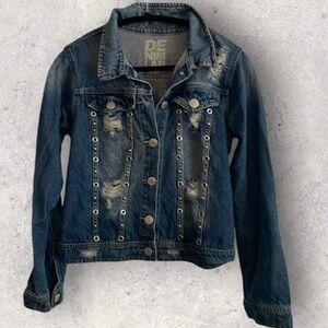 Denim Lab Distressed Jacket Size Small